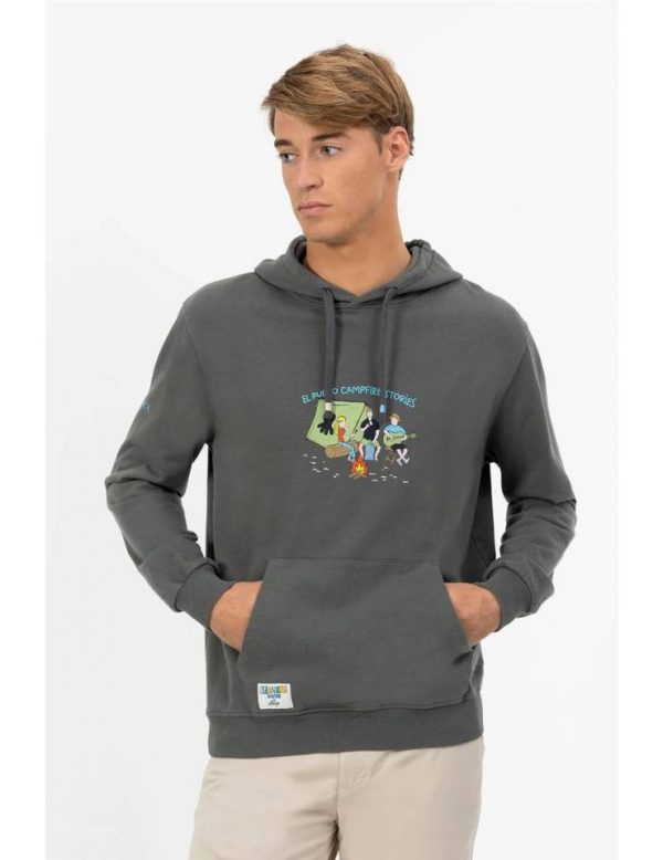 SUDADERA CAPUCHA ESTAMPADO CAM EL Pulpo